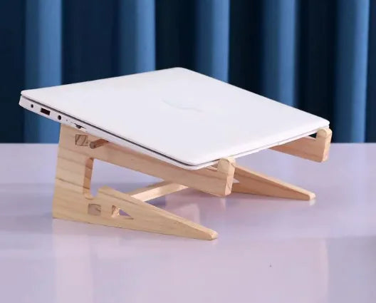 Wooden Laptop Phone Stand